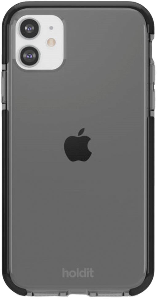 Holdit iPhone 11 Seethru Bagside Cover - Sort