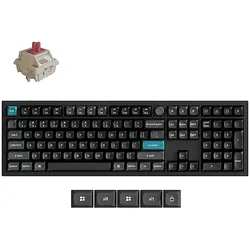 KEYCHRON Q6 Ultra 8K - Swappable RGB Backlight Full Size Mac/Win/Linux, deutsches Layout, Tastatur, Mechanisch, kabelgebunden und kabellos, Schwarz