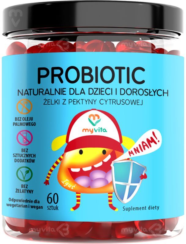 MyVita Naturalne Żelki Probiotic miękkie kapsułki do żucia z probiotykami 60 caps.