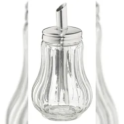 aro Zuckerspender, Glas/Edelstahl, 13 cm, 160 ml, 6 Stück