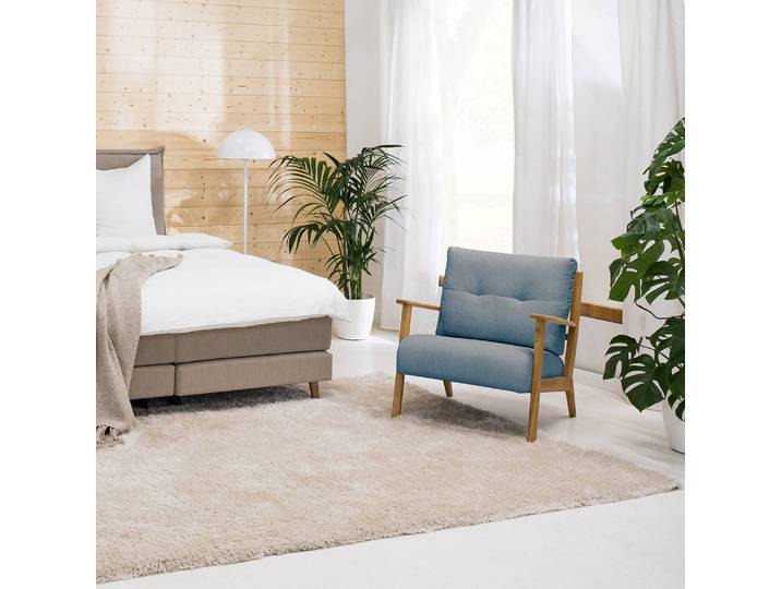 Sessel Blau/Blau Webstoff Saia 83 x 80 x 75cm