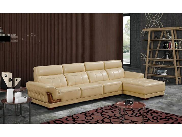 JVmoebel Ecksofa Moderne Leder-Eckcouch im Designer-Stil mit Wellenunterfederung, Made in Europa