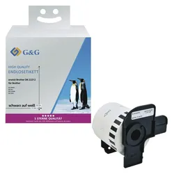 G&G Etikettenrollen DK-22212, 62,0 x 15,24 mm