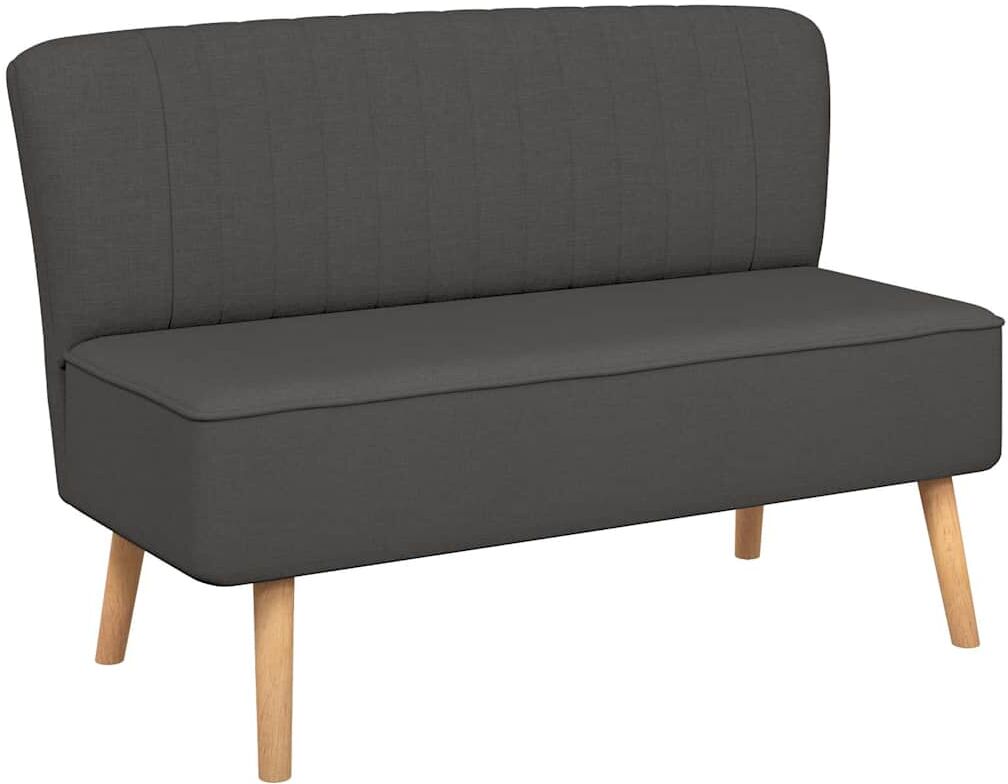vidaXL Canapé 117x55,5x77 cm Tissu Gris foncé