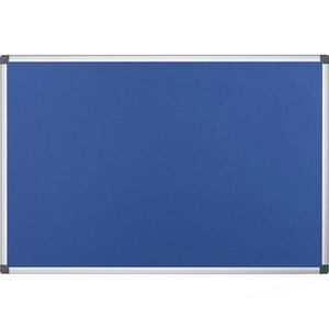 Bi-Office Pinnwand Maya FA2143170, blau, aus Filz, mit Aluminiumrahmen, 240 x 120 cm