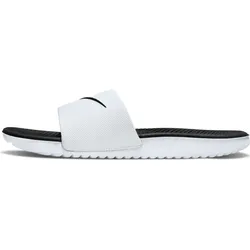 NIKE Kawa Slides Badelatschen Kinder white/black 37.5