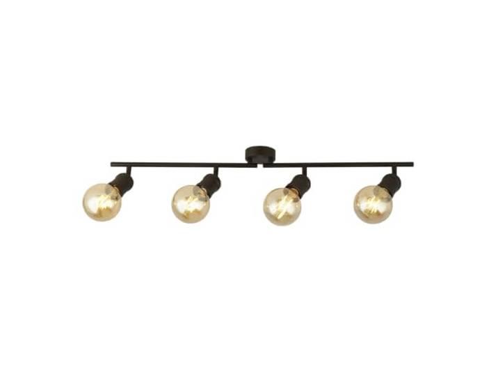 Searchlight Dance Spirit 4 Light Bar plafondlamp, zand zwart