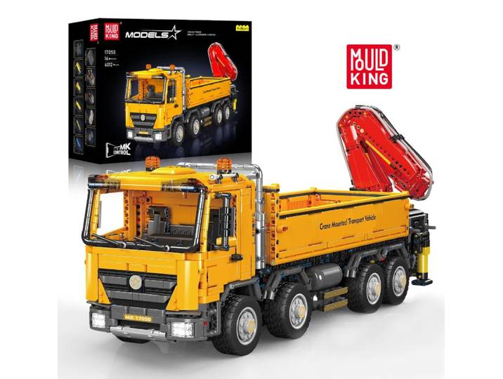 Mould King 17050 Actros™ Self-Loading Crane Konstruktions-Spielset, (4012 St)