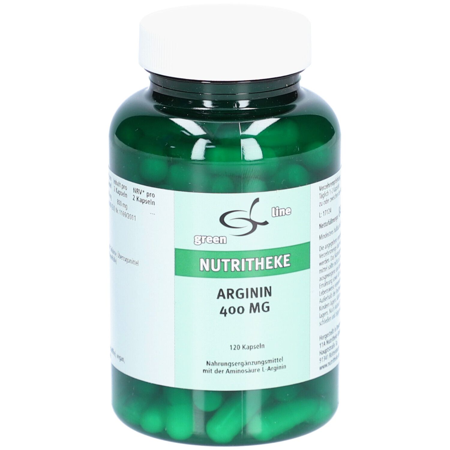 Arginin 400 mg Kapseln 120 St