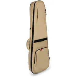 Gator Cases G-ICONELECTRIC-KHK Icon series softcase voor elektrische gitaar - beige (E-Gitarre), Instrumententasche + Koffer, Braun