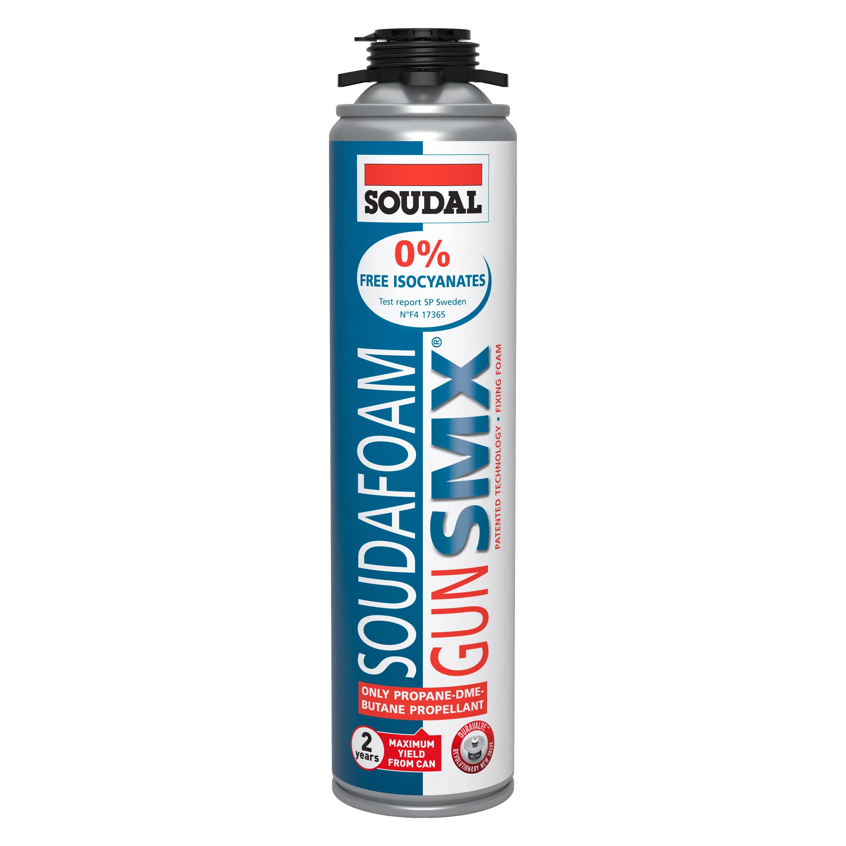 Soudal Soudafoam SMX NBS pistolskum, ekspanderende skum, isocyanat fri (SOUDAFOAM SMX GUN)