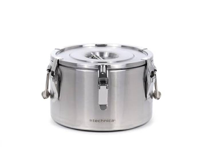 TECHNICA Thermoskanne 10L Edelstahl Thermobehälter Thermotransportbehälter & Isolierkanne - Warmhaltebehälter für Getränke & Speisen - Catering, Gastronomie - Hält bis zu 8 Stunden warm oder kalt
