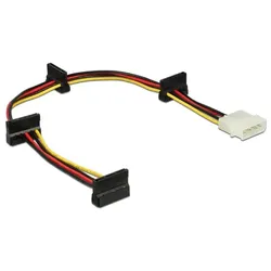DeLOCK 0.4m, Molex 4p/4xSATA 15p 0,4 m