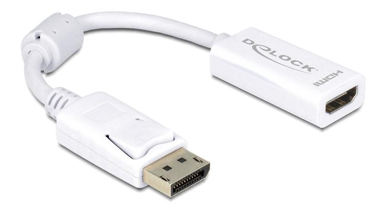 Delock videoadapter DisplayPort mannelijk naar HDMI vrouwelijk