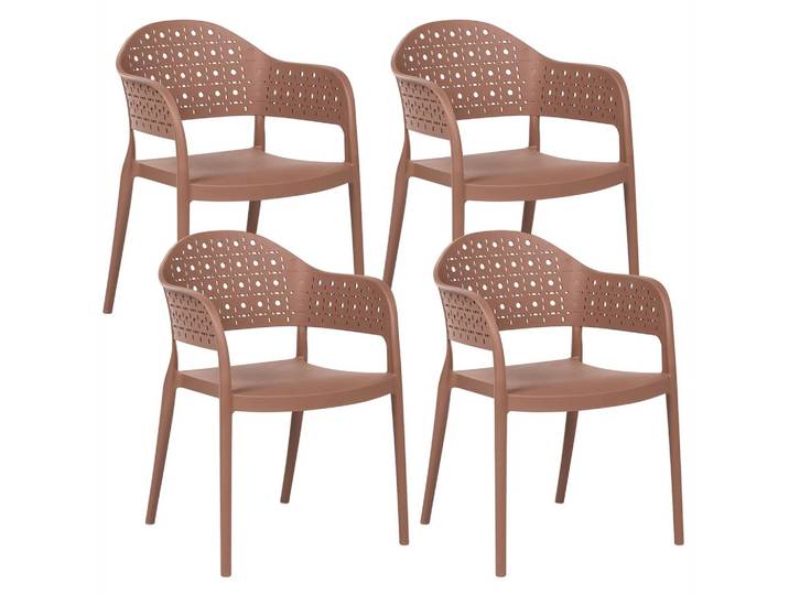 STUHL 4er-Set Braun Narino