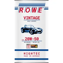 ROWE HIGHTEC VINTAGE SAE 20W-50 MILD LEGIERT - 5L Motorenöl für Oldtimer & Youngtimer
