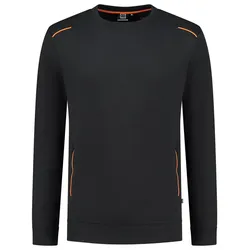 Sweatshirt "302703" Accent - XL - black/orange