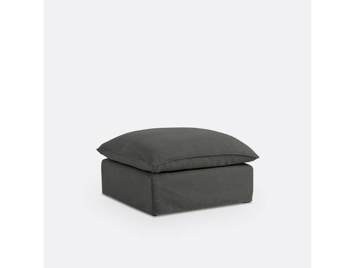 LA REDOUTE Pouf, déhoussable, en polyester, ODNA Gris, Made in France
