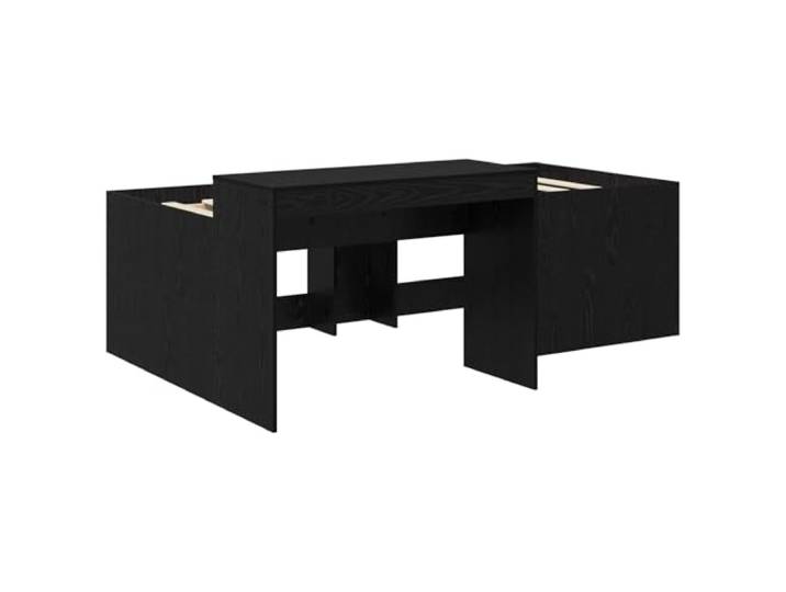KTHLBRH Hochbett Kinder Schwarz Holz Engineered Mit integriertem Schreibtisch, Lattenrost, 133,5 x 193 x 75 cm, 120 kg