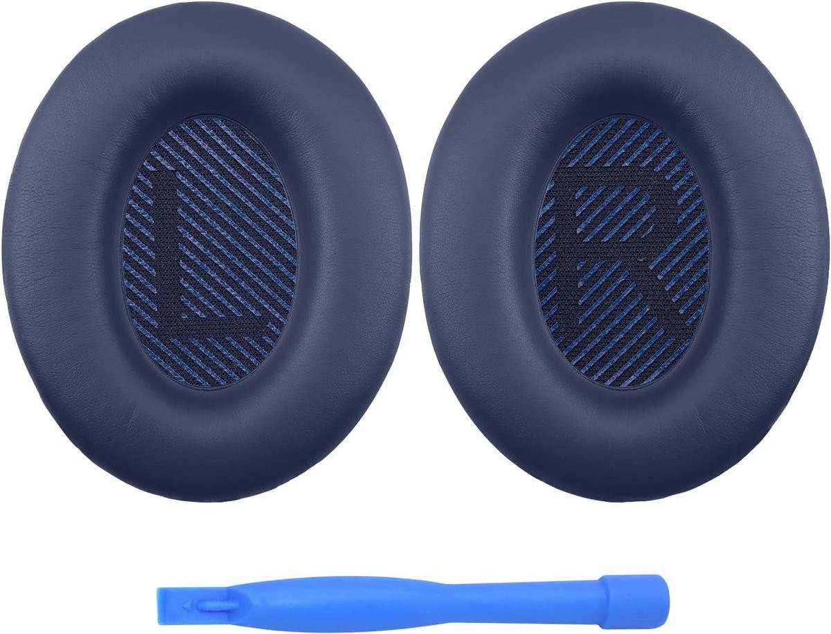 MMOBIEL Oorkussens voor Bose QuietComfort 35 en QuietComfort 35 II Over-ear Hoofdtelefoon - Protein PU - Blauw