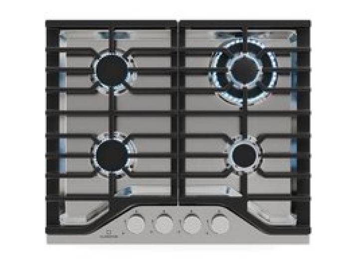 Klarstein Turbocast plaque de cuisson gaz acier inoxydable 304 4 brûleurs supports fonte professionnelle brûleur wok