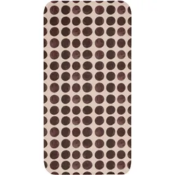 BADEMATTE Polka dots - Muster - Braun Badteppich 60x120 cm