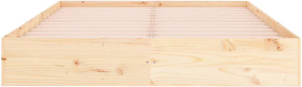 Latitude Run Husch European Kingsize Solid Wood Bed natural Single (3')