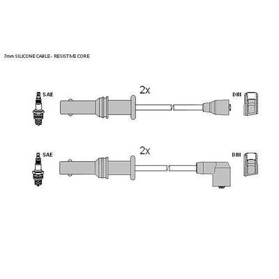 Hüco Zündleitungssatz [Hersteller-Nr. 134847] für Subaru