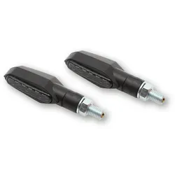 HIGHSIDER smart Multiface LED Blinker Gehäuse Schwarz / Linse Rauchgrau (Paar), Vorn & Hinten