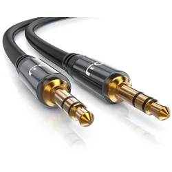 Primewire AUX zu 3,5-mm-Klinke Audio-Kabel, HiFi Klinkenkabel für Audiogeräte Premium Series  - 2m