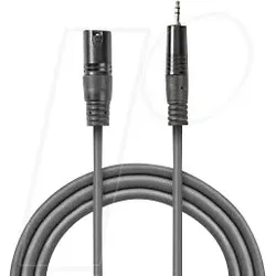 N COTH15300GY30 - XLR Kabel, 3polig auf 3.5mm Klinke, 3m