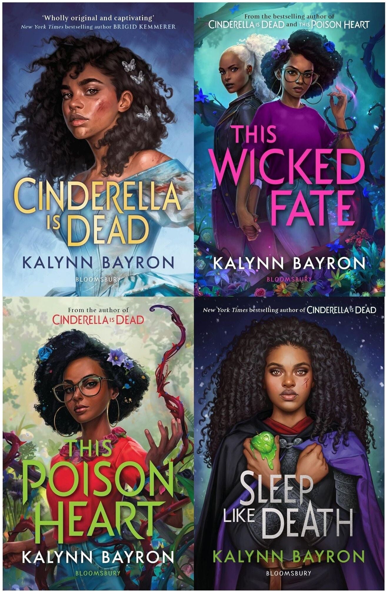Bloomsbury Publishing Kalynn Bayron 4 Books Collection Set (Cinderella is Dead, This Poison Heart, This Wicked Fate, Sleep Like Death) The TikTok sensation