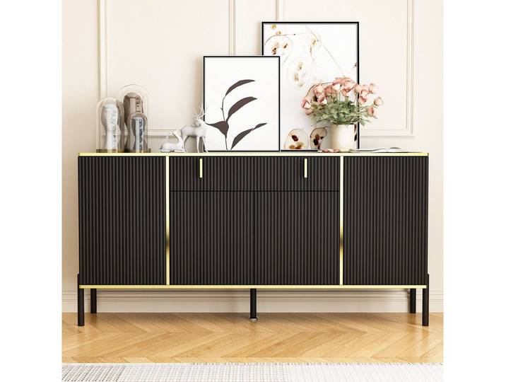 FUFU&GAGA Sideboard für Wohnzimmer, Küche und Flur, 160 cm B