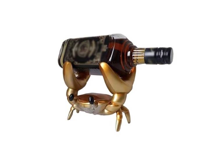 Lagerregal Weinregal, Ornament, Krabbe, kreatives Wohnzimmer(Gold)