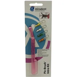Miradent Interdentalbürsten Pic-Brush Intro Kit transparent pink 1 St