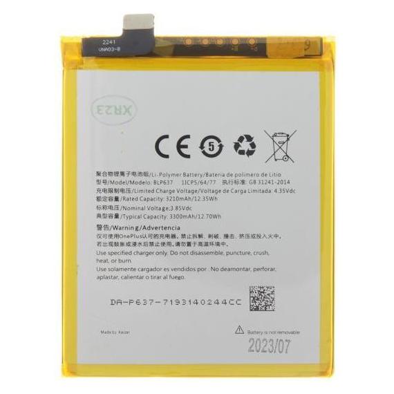 OnePlus BLP637 Battery for 5 3300mAh Li-Ion (OEM) (57983116071)