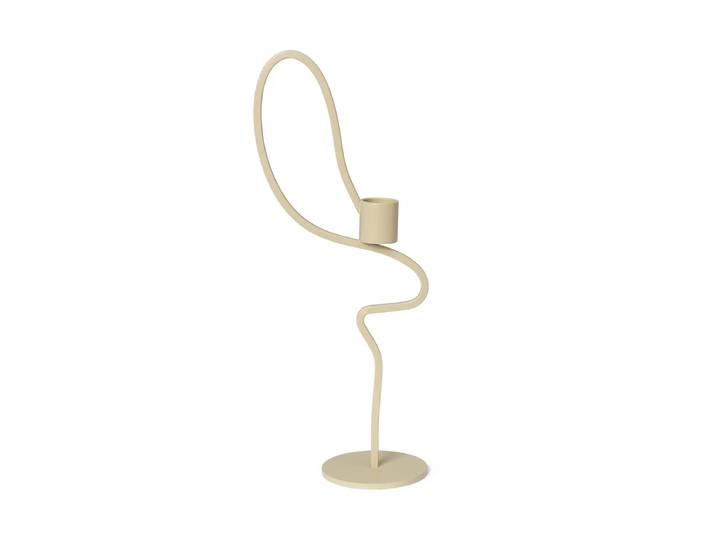 Ferm Living - Valse Kerzenständer hoch, cashmere