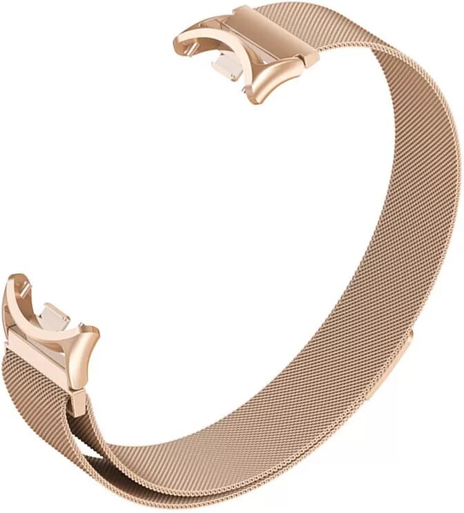 INF Metallarmband kompatibel mit Xiaomi Band 8/9/10 - Magnetverschluss mit Federsteg Roségold