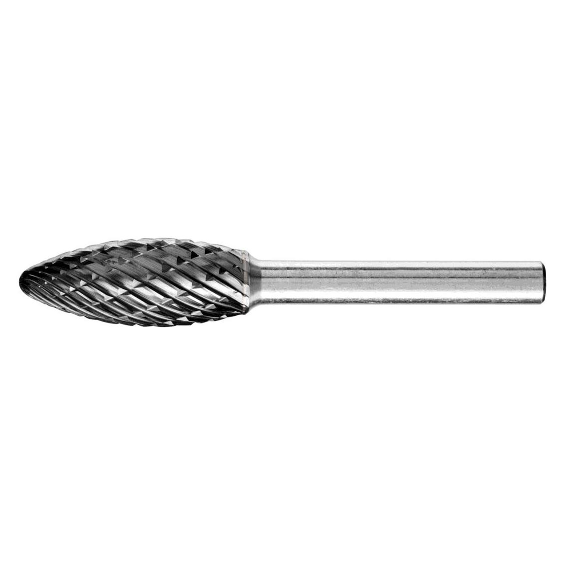 Pferd Hartmetall Hochleistungsfrässtift ALLROUND Flamme B Ø 12x30mm Schaft-Ø 6 mm HICOAT universal (B 1230/6 ALLROUND HC-FEP)