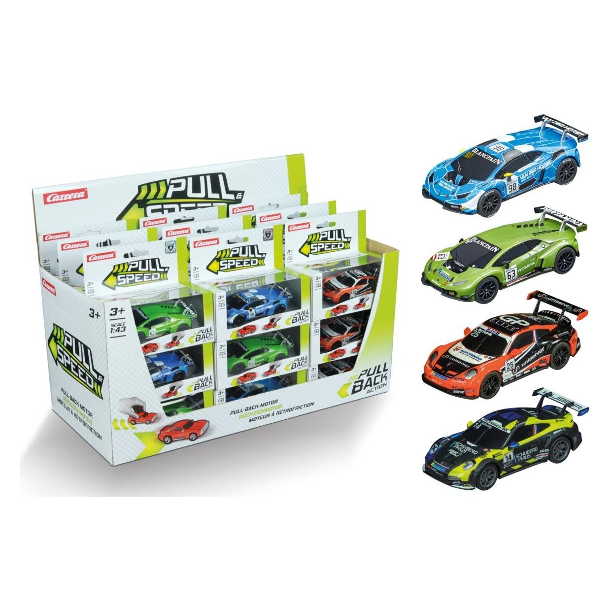 Carrera - Pull & Speed - Display GT Racers, assorted (15817078)