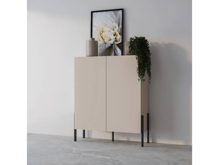 Commode deux portes RAILA - cachemire