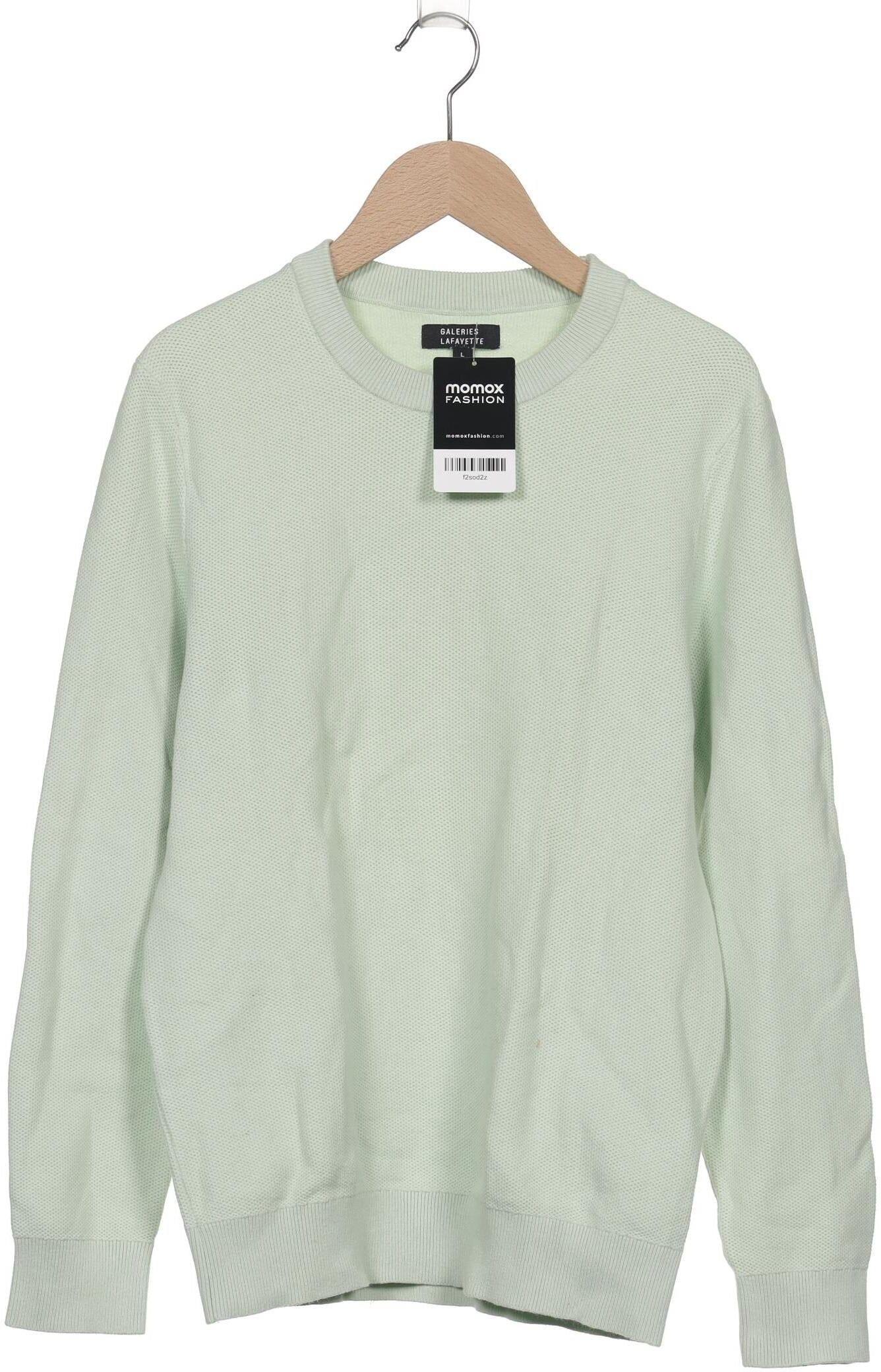 Galeries Lafayette Damen Pullover, Hellgrün, Gr. L, Baumwolle - Second Hand