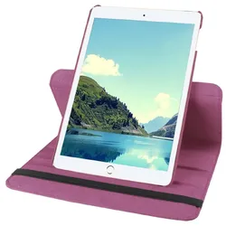 Schutzhülle für iPad Mini 4/5 Tablet Hülle Schutz Tasche Case Cover Lila 360 Grad drehbar Rotation Bumper