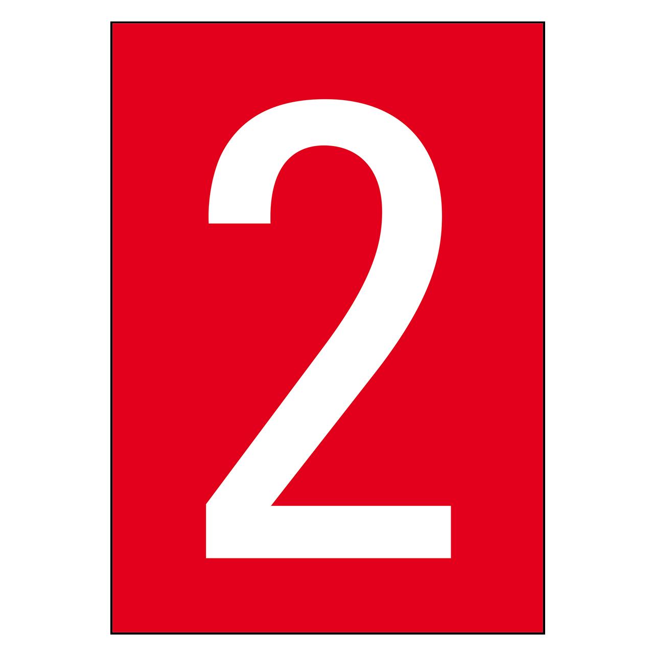 Brady A4-Etiketten mit Zahlen und Buchstaben (NL7541A4RD-2)