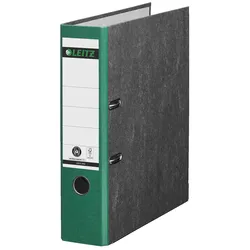 LEITZ Ordner Rückenbreite 8 cm DIN A4 Karton grün marmoriert