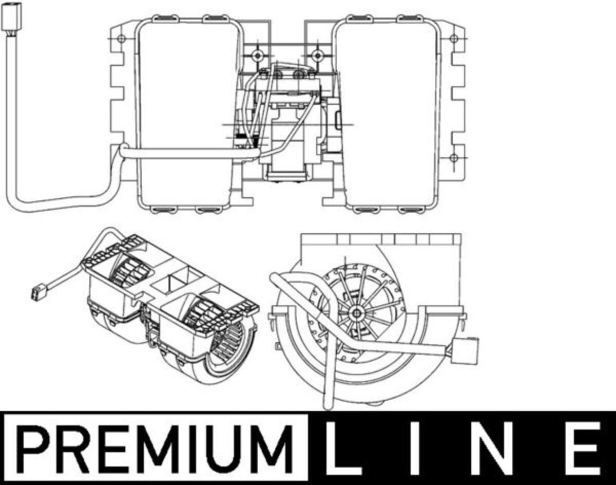 Pulseur d'air habitacle MAHLE AB 144 000P