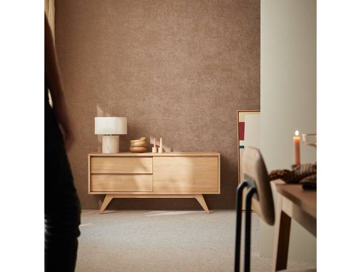 Sideboard aus massiver Eiche 130 cm Esmée - Natur - Oak