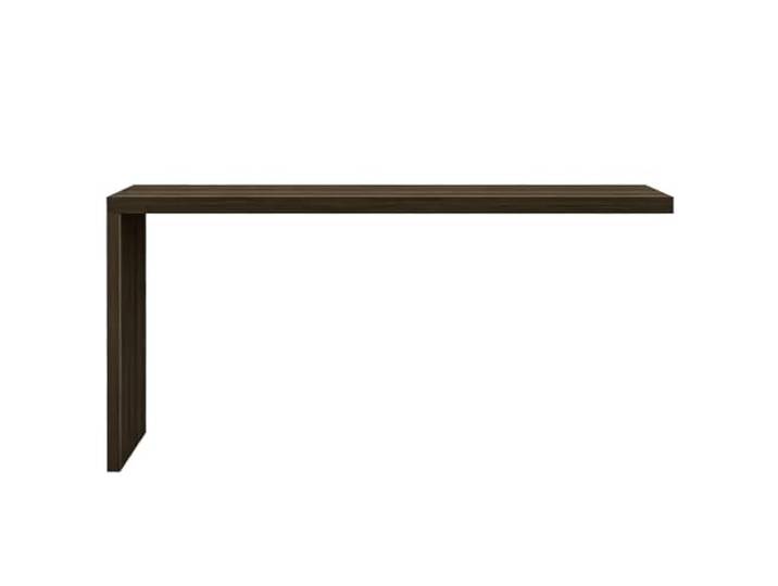Schreibtischverlängerung aus Holz, Schminktischverlängerungsplatte L-förmig Erweiterungsplatte aus Holz für Kommode und Schrank, Erweiterung des Arbeitsplatzes im Homeoffice(Walnut,130x40x77.5cm)