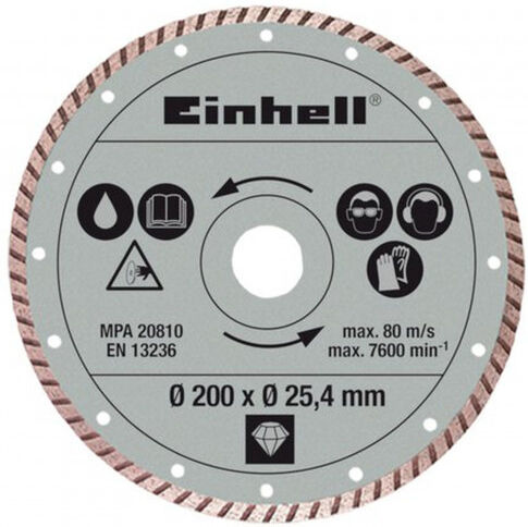 Einhell Disque diamanté TURBO 200x25,4 mm pour carrelage 4301175