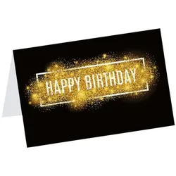 LUMA KARTENEDITION Geburtstagskarte »Happy Birthday Goldglitzer«, 17.5x11.5 cm